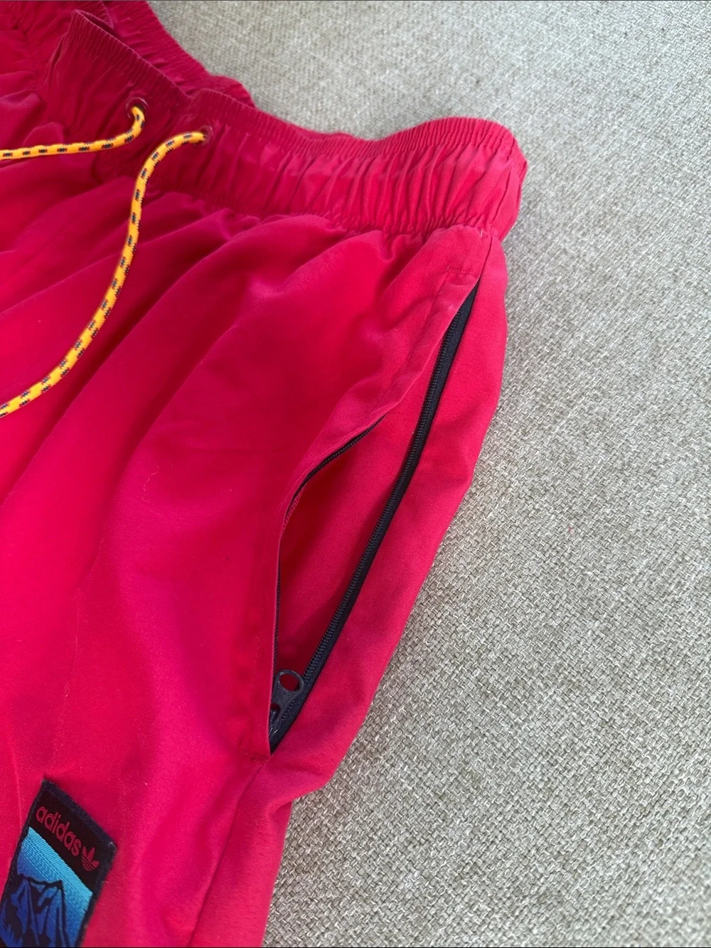 adidas Originals Adventure Wood Wave Swim Shorts Red Men’s - size M